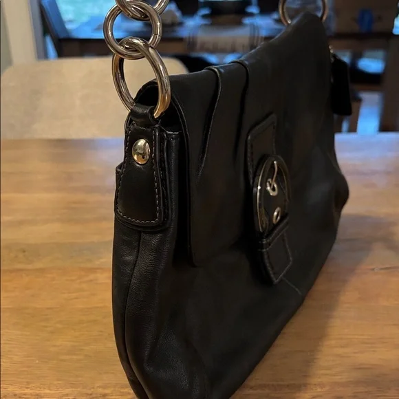 Coach Soho Black Leather Women's Bag - Picture 5 of 10